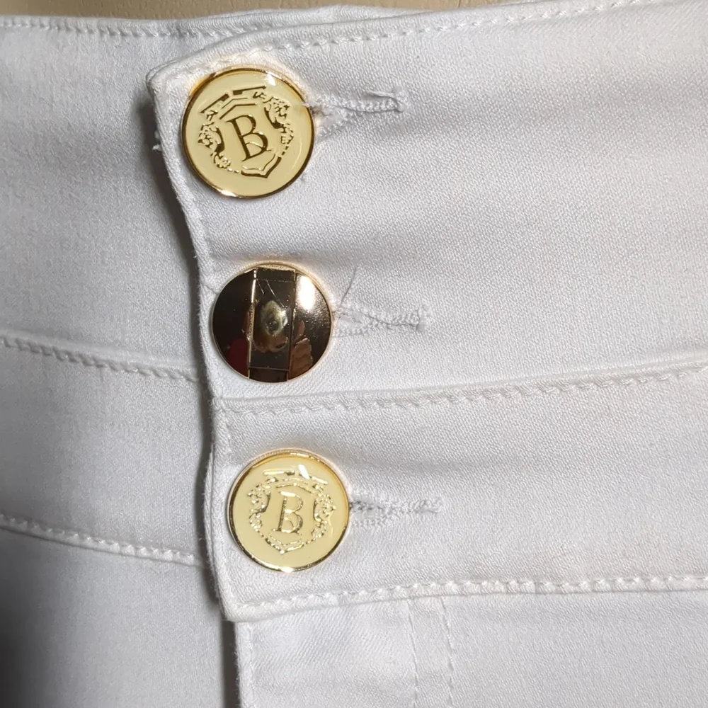 *NEW* Colombian Authentic Skinny Butt Lifter white Embroidery Jeans Size 12 - Picture 16 of 16